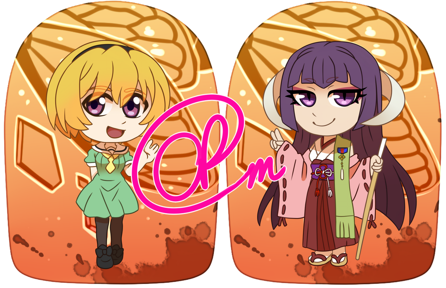 Satoko and Eua (Higurashi) Pillow Plush