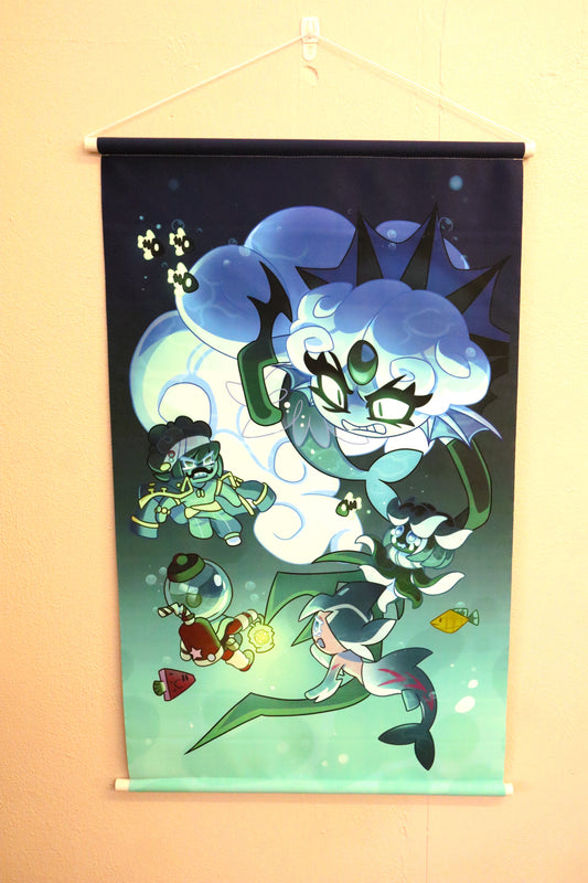 Black Pearl (Cookie Run) Wall Scroll