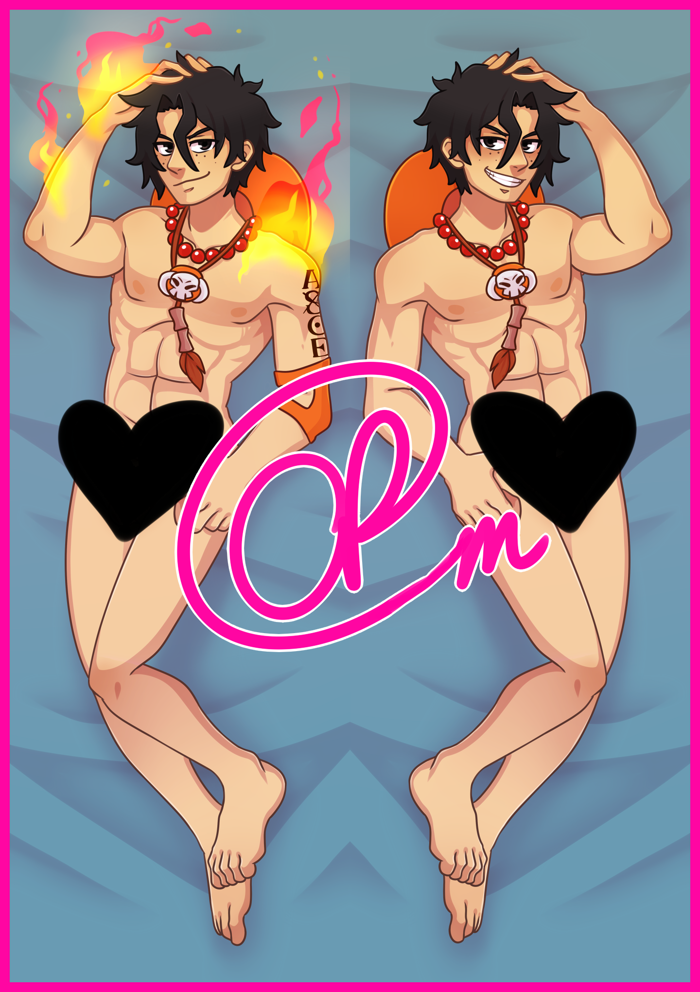 NSFW Portgas D. Ace (One Piece) Dakimakura/Body Pillowcase