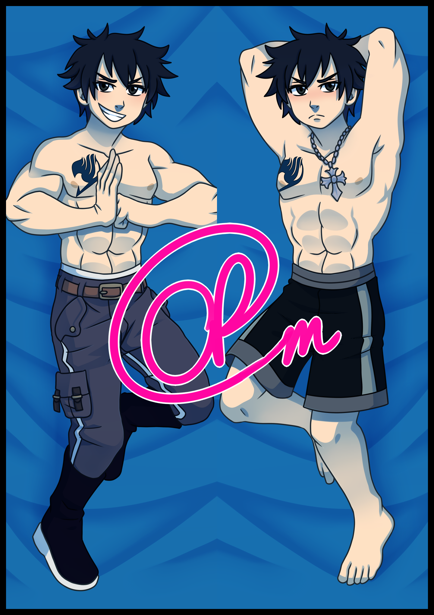 Gray Fullbuster (Fairy Tail) Dakimakura/Body Pillowcase