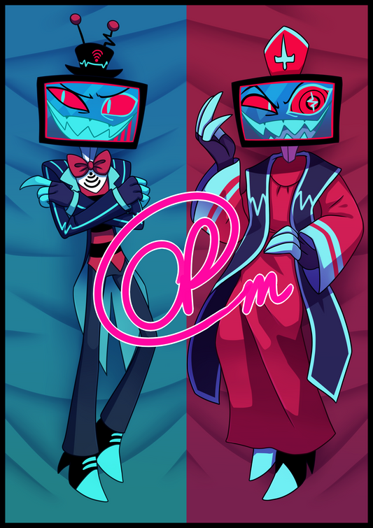 Vox (Hazbin Hotel) Dakimakura/Body Pillowcase