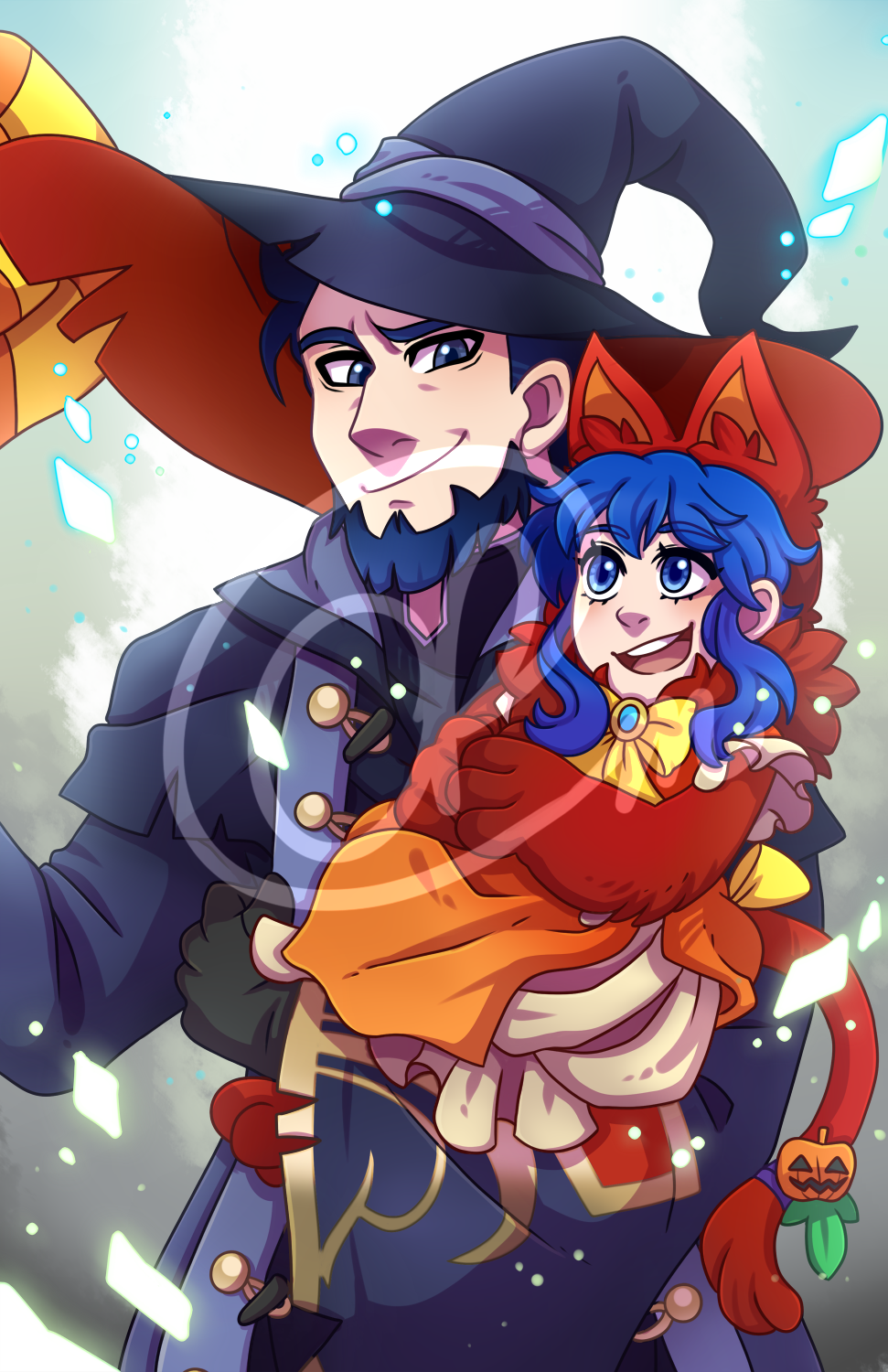 Halloween Hector & Lilina (Fire Emblem: Heroes) Art Print