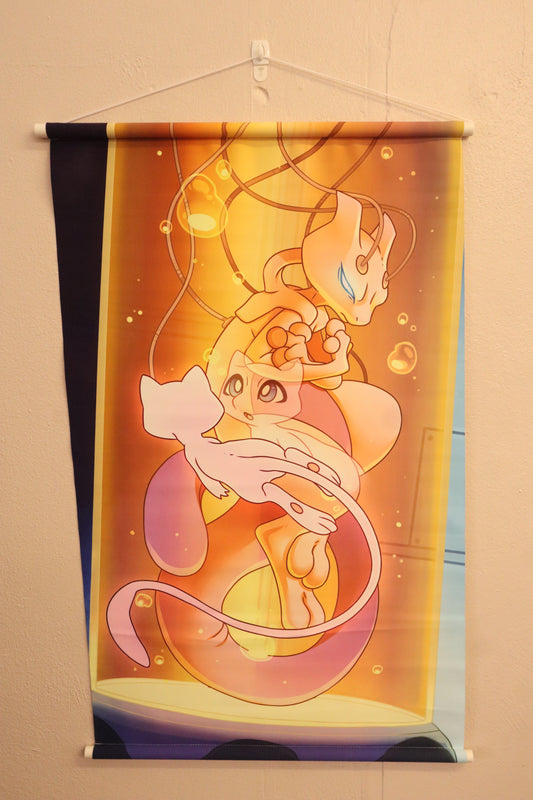 Mewtwo (Pokemon) Wall Scroll