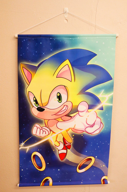 Super Sonic (Sonic) Wall Scrolls