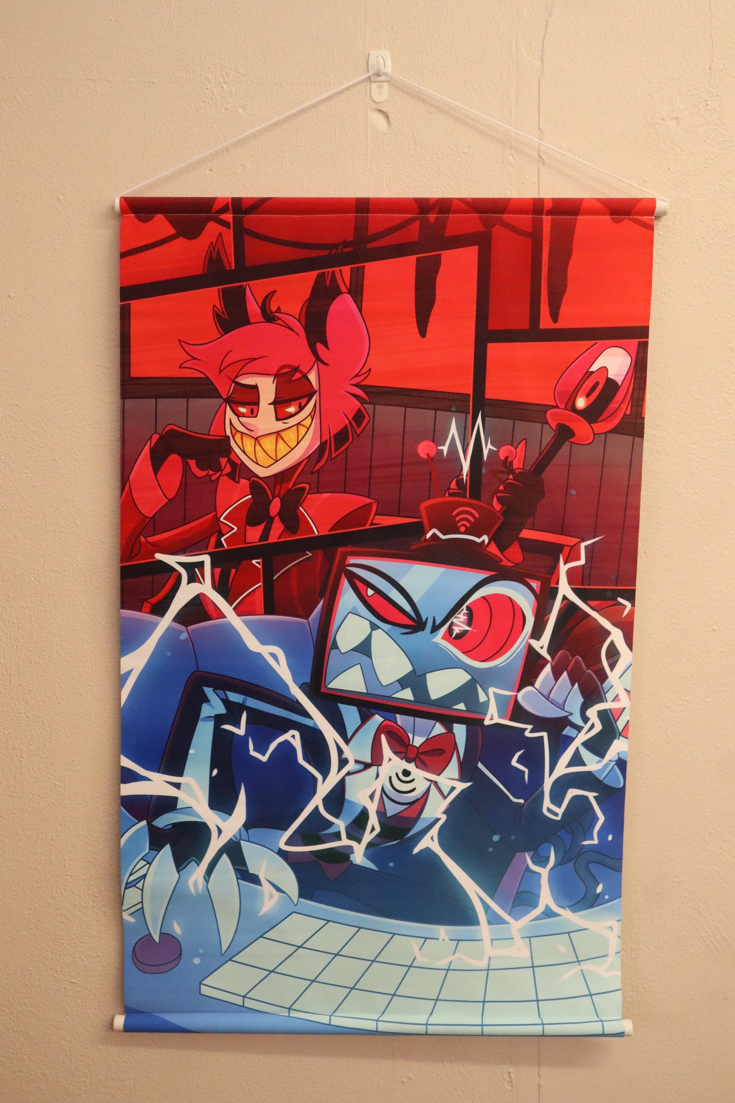 Alastor and Vox (Hazbin Hotel) Wall Scroll