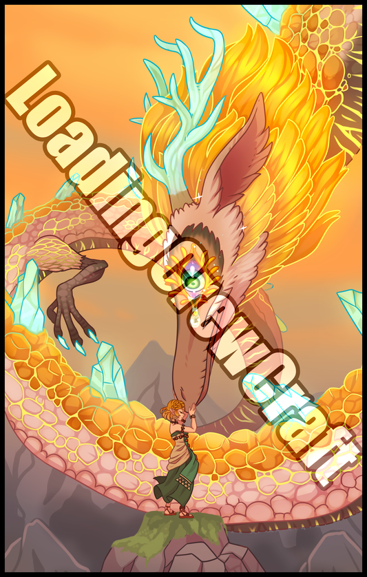 Light Dragon (Legend of Zelda: Tears of the Kingdom) Wall Scroll