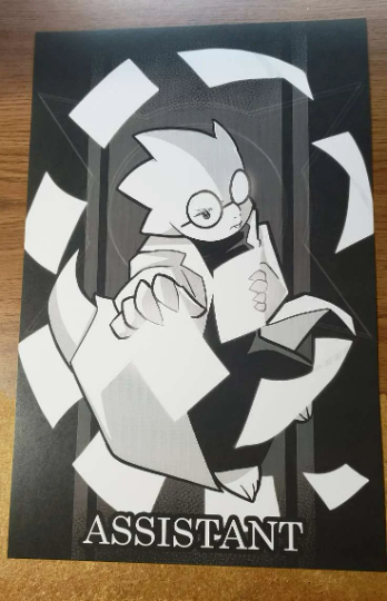 X-Tale XII Assistant/Alphys (X-Tale/Undertale AU) Art Print