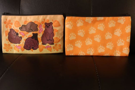 Fall Bears Zipper Pouch