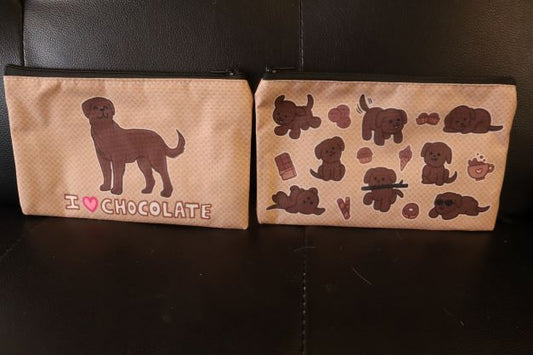 Chocolate Lab Zipper Pouch