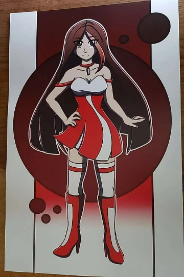 Cola (Soda Girl) Art Print