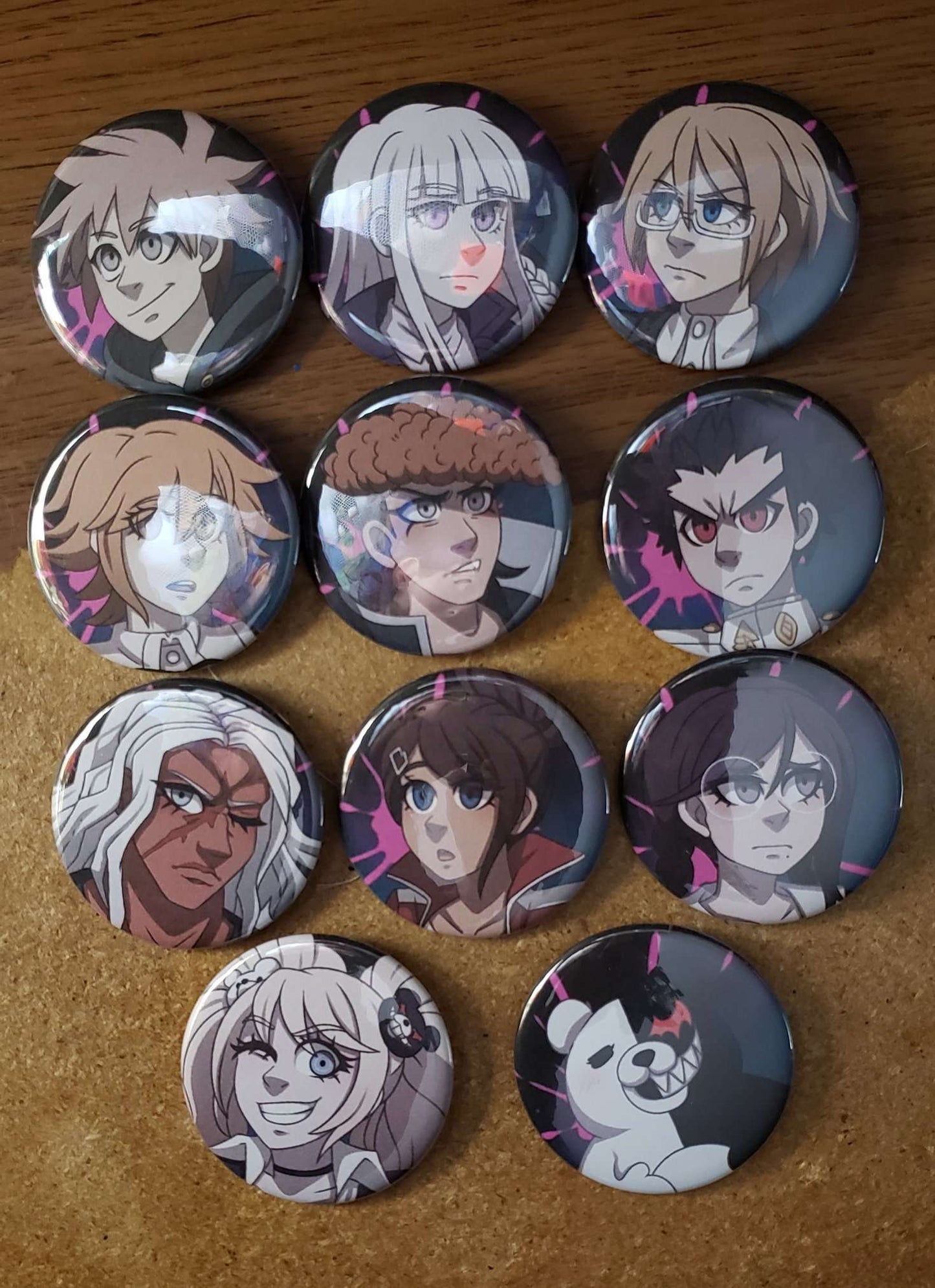 Danganronpa DR1 Button Set