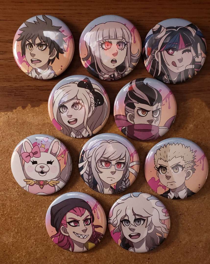 Danganronpa DR2 Button Set