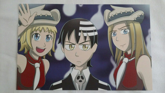 Death the Kid, Liz, Patti (Soul Eater) Art Print