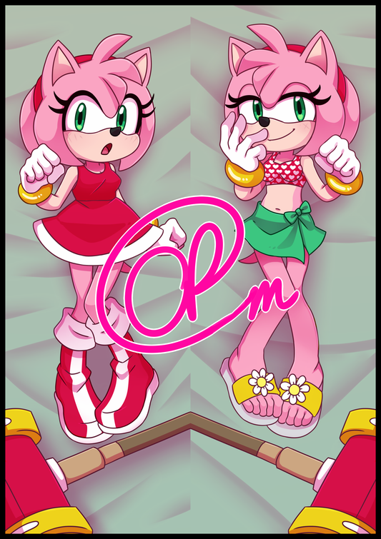 Amy Rose (Sonic) Dakimakura/Body Pillowcase