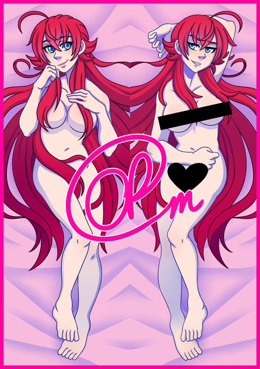 Mature NSFW Rais (High School DxD) Dakimakura/Body Pillowcase