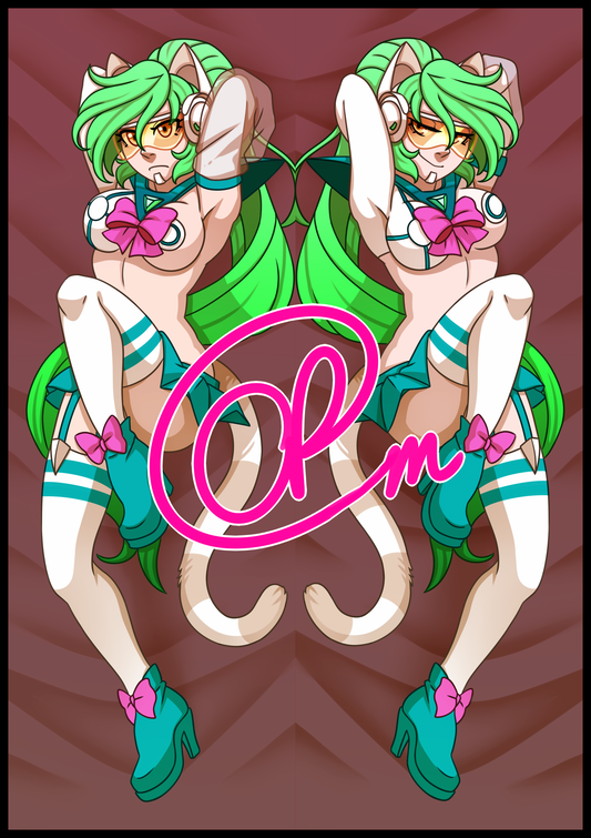 Shiny Wasabi Kitty (GTA V) Dakimakura/Body Pillowcase