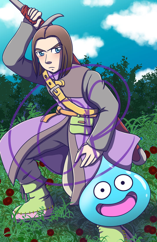Dragon Quest 11 Hero Print