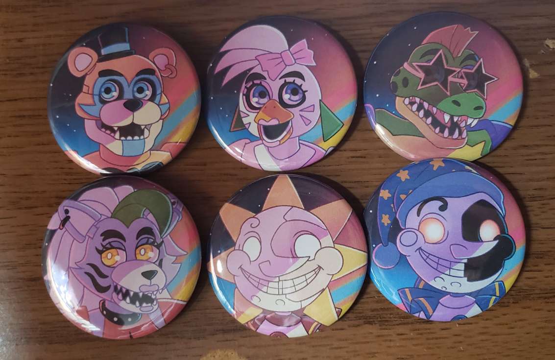 FNAF Security Breach Button Set