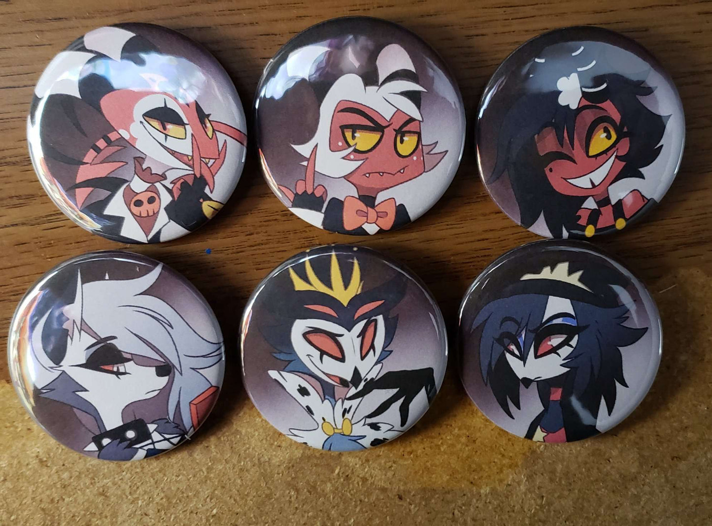 Helluva Boss Button Set