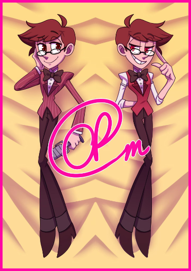 Human!Alastor (Hazbin Hotel) Dakimakura/Body Pillow Case