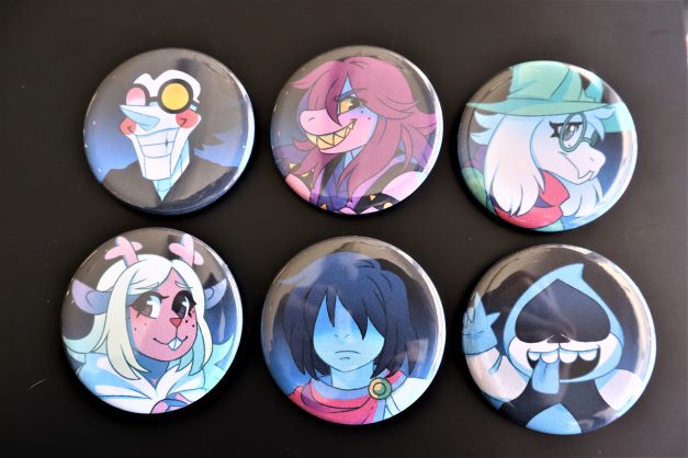 Deltarune Button Set