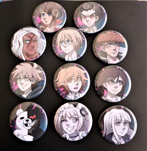 Danganronpa DR1 Button Set