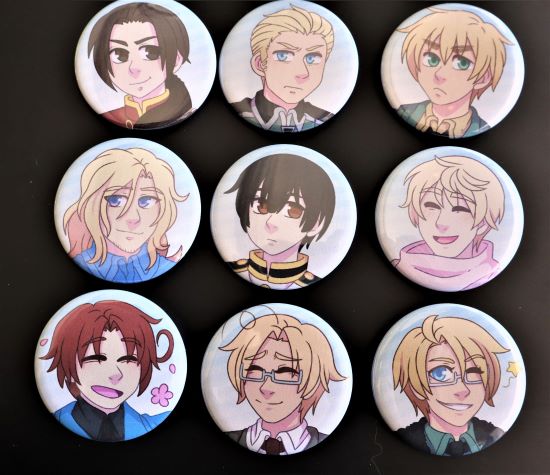 Hetalia Button Set