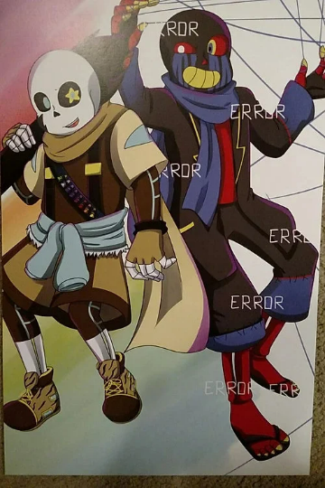 Ink!Sans and Error!Sans (Inktale/Errortale/Undertale AU) Art Print