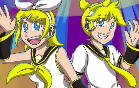 Kagamine Twins (Vocaloid) Art Print