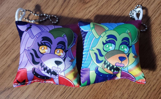 FNAF Security Breach Pillow Keychain- Glamrock Roxy