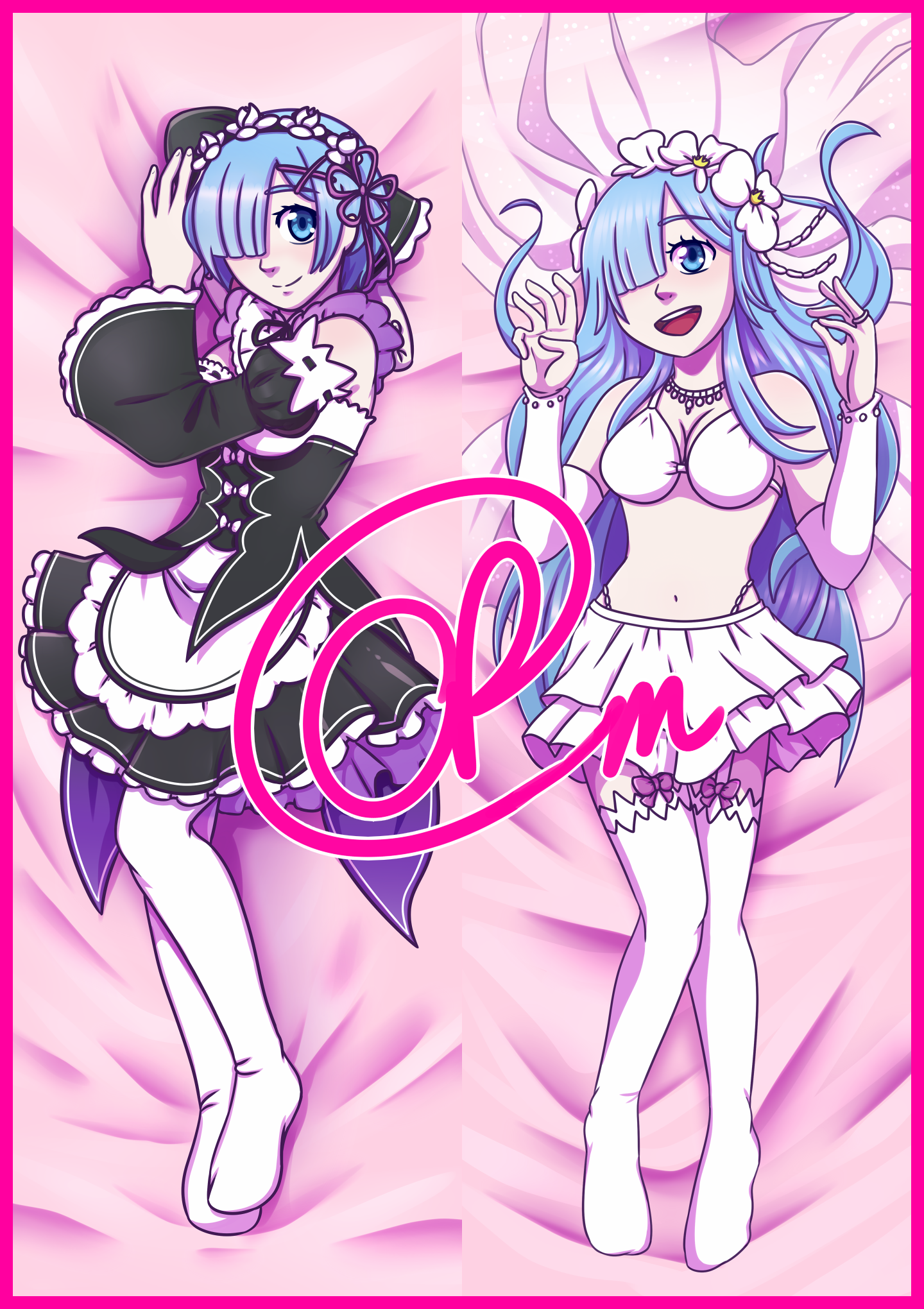 Rem (Re:Zero) Dakimakura/Body Pillowcase