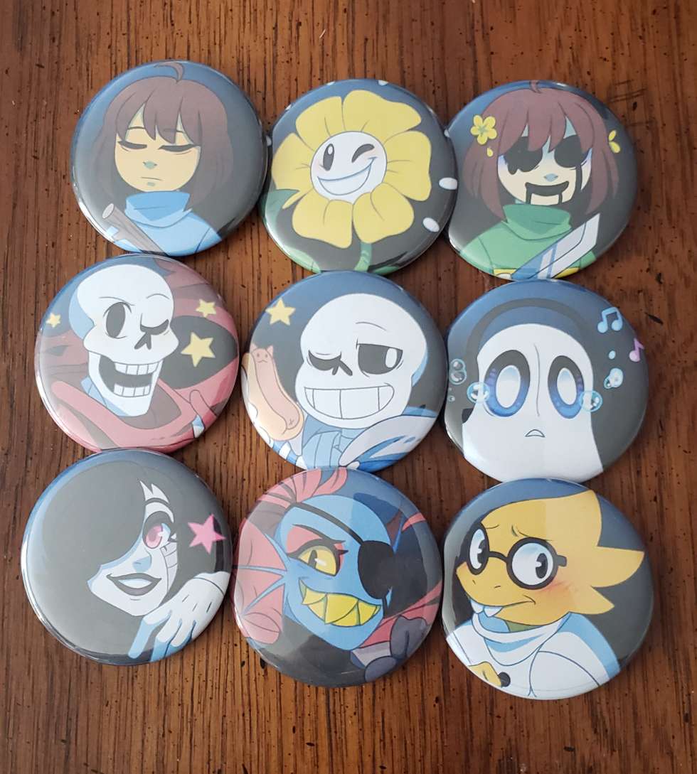 Undertale Button Set