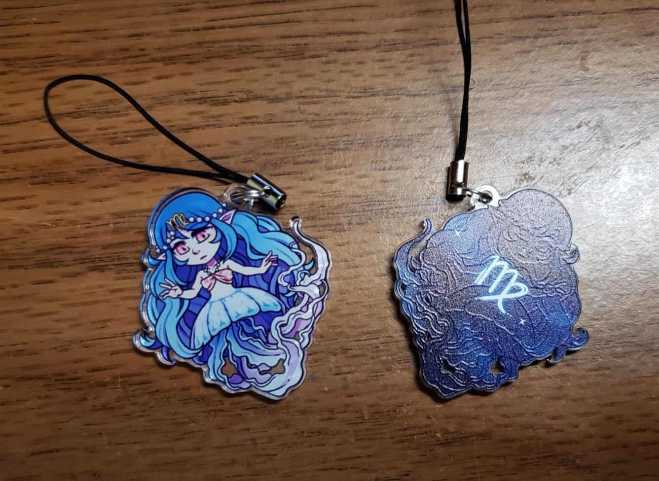 Virgo Zodiac Mermaid Charm