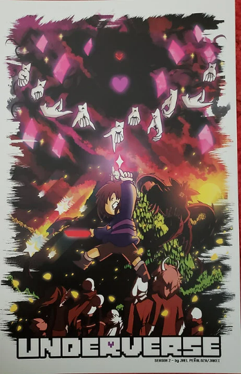 Underverse Season 2 (Undertale AU) Art Print