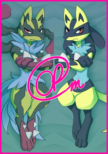 Shiny Lucario (Pokemon) Dakimakura/Body Pillowcase