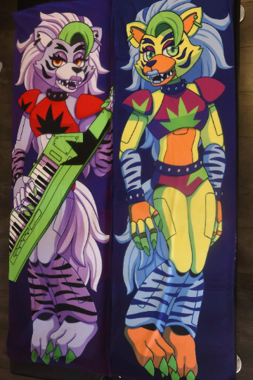 GlamRock Roxy (Five Nights at Freddy's: Security Breach) Dakimakura/Body Pillowcase