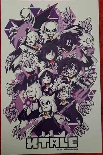 XTale (XTale/Undertale AU) Art Print